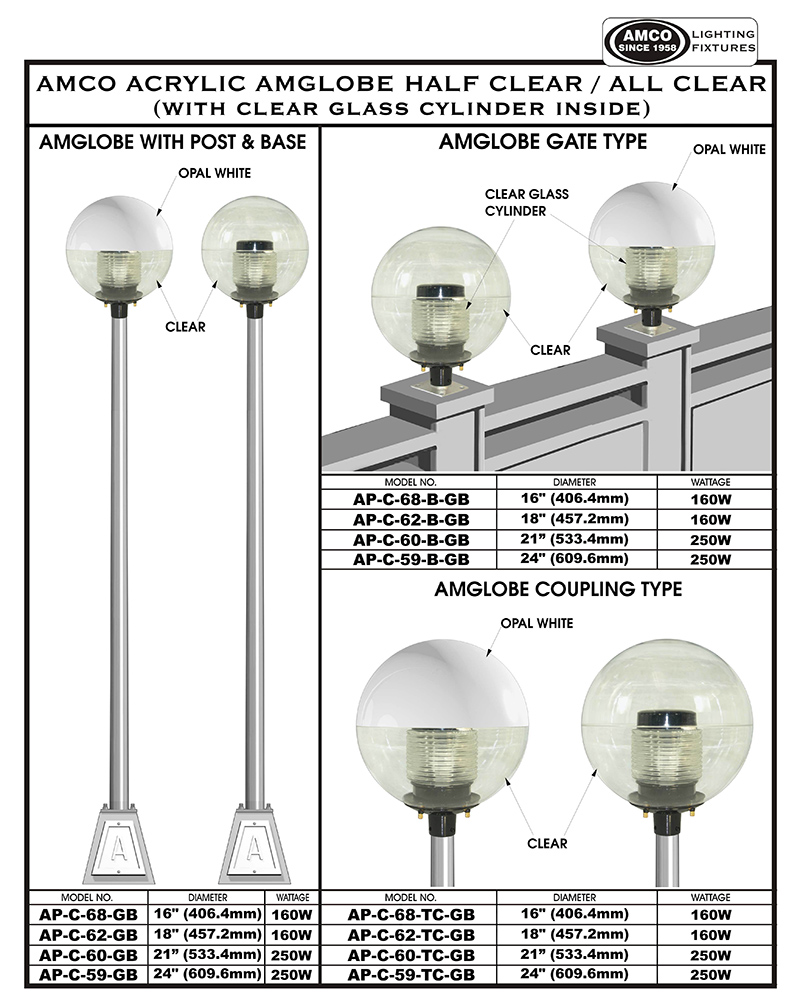 Acrylic Amglobe Atlantic Manufacturing Co., Inc.